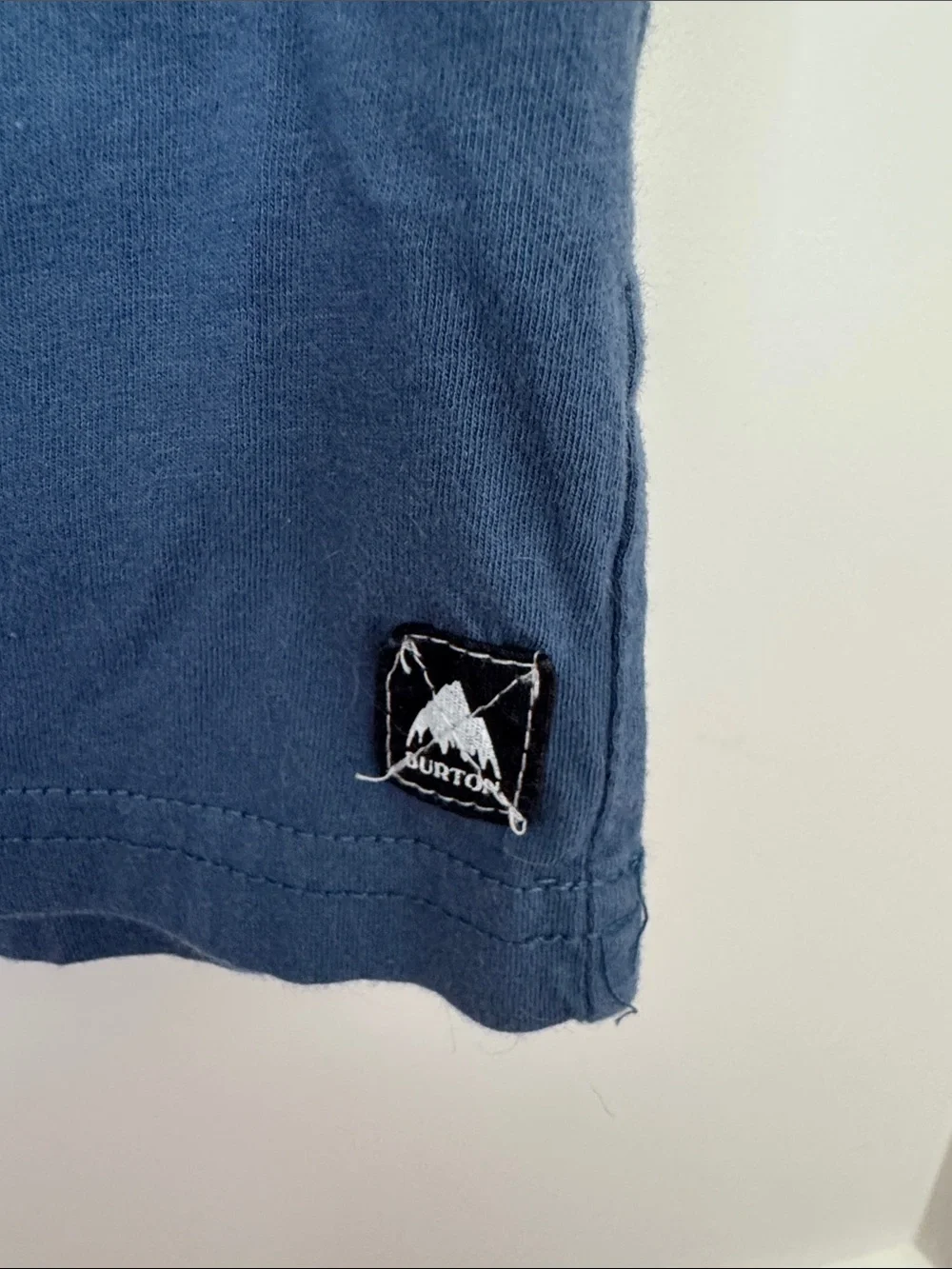 Men’s Burton Blue Sleeveless Cotton Tank Top - Picture 5 of 8